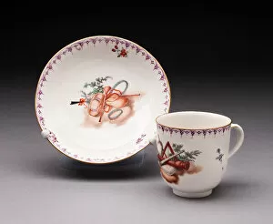 Cup And Saucer Gallery: Cup and Saucer, Frankenthal, c. 1779. Creator: Frankenthal Porcelain Factory