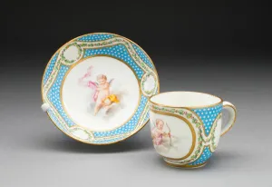Boucher Fran And Xe7 Prints: Cup and Saucer (from a tea service), Sevres, 1770. Creators
