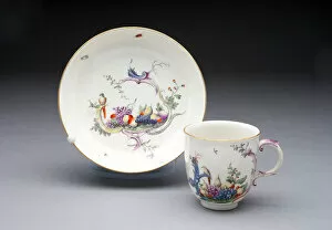 Cup And Saucer Gallery: Cup and Saucer, Höchst, c. 1770. Creator: Höchst Factory