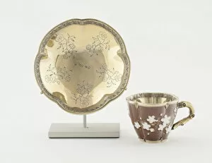 Cup And Saucer Gallery: Cup and Saucer, Porcelain: c. 1780. Creator: Sèvres Porcelain Manufactory