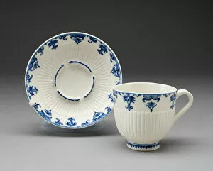 Cup And Saucer Gallery: Cup and Saucer, Saint-Cloud, c. 1730. Creator: Saint-Cloud Porcelain Manufactory