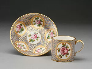 Cup And Saucer Gallery: Cup and Saucer, Sèvres, 1777. Creators: Sèvres Porcelain Manufactory