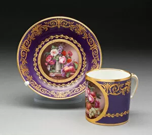 Cup And Saucer Gallery: Cup and Saucer, Sèvres, 1793. Creators: Sèvres Porcelain Manufactory