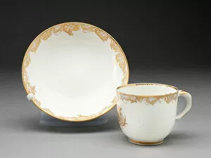 Cup And Saucer Gallery: Cup and Saucer, Sèvres, c. 1757. Creator: Sèvres Porcelain Manufactory