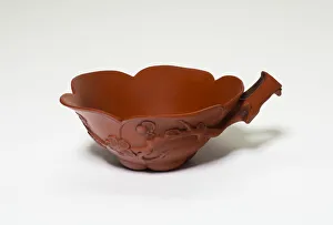 Mold Collection: Cup in the Shape of a Plum Flower with Branch-Shaped Handle, Ming dynasty (1368-1644)