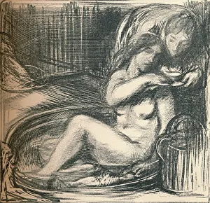 Charles Shannon Gallery: The Cup of Tea, c1891. Artist: Charles Shannon