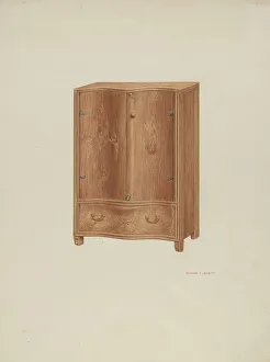 Edward Jewett Prints: Cupboard, 1938. Creator: Edward Jewett