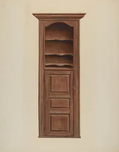 Leslie Macklem Prints: Cupboard, c. 1939. Creator: Leslie Macklem