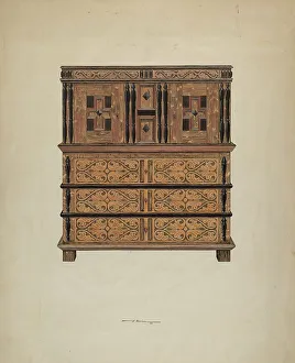 Cupboard with Drawers, 1936. Creator: Harold Merriam