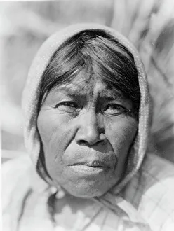 A Cupeño woman, c1924. Creator: Edward Sheriff Curtis