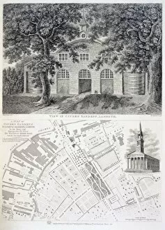 Ascension Gallery: Cupers Gardens, Lambeth, 1746. Creator: English School (18th Century)