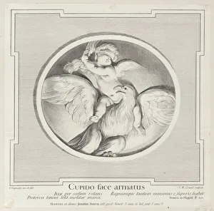 Liotard Giovanni Stefano Prints: Cupid Astride an Eagle, 1715-96. Creator: Jean-Etienne Liotard