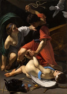 Beating Gallery: Cupid Chastised, 1613. Creator: Bartolomeo Manfredi