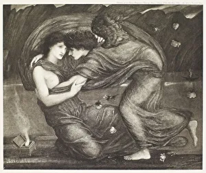 Maria Tepsithia Kassavetti Prints: Cupid delivering Psyche, c1860s, (1900). Creator: Unknown