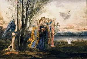 Cupid and the Muses. Artist: Moreau, Gustave (1826-1898)