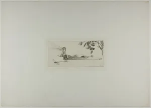 Klinger Max Prints: Cupid, plate ten from A Glove, 1881. Creator: Max Klinger