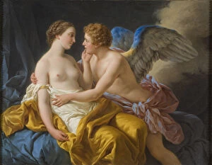 Venus Collection: Cupid and Psyche, before 1805. Artist: Lagrenee, Louis-Jean-Francois (1725-1805)