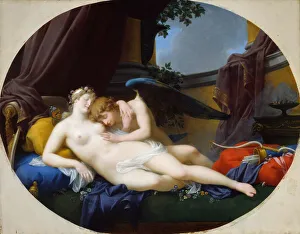 Chaise Longue Prints: Cupid and Psyche, 1828. Creator: Jean-Baptiste Regnault