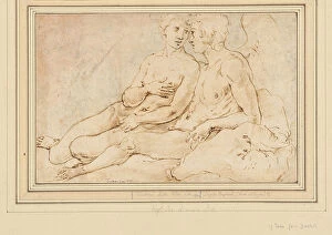 Eros Collection: Cupid and Psyche, c. 1540. Creator: Raphael (Raffaello Sanzio da Urbino), (after)