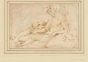Amor Prints: Cupid and Psyche, c. 1540. Creator: Raphael (Raffaello Sanzio da Urbino), (after)
