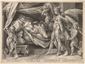 Early 17th Century Gallery: Cupid and Psyche, c. 1600. Creator: Jan Muller (Dutch, 1571-1628)