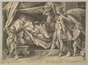 Cornelis Gallery: Cupid & Psyche, ca. 1631. Creators: Bartholomeus Spranger, Jan Muller