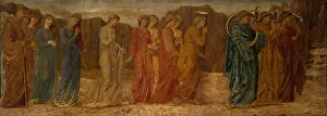 Trumpet Players Prints: Cupid and Psyche - Palace Green Murals - The King and other Mourners abandon Psyche