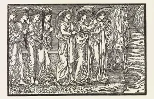 Epic Poem Prints: Cupid and Psyche - Procession of Musicians and Torchbearers accompanying Psyche to
