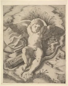 Penis Prints: Cupid Sleeping, 16th century. Creator: Unknown