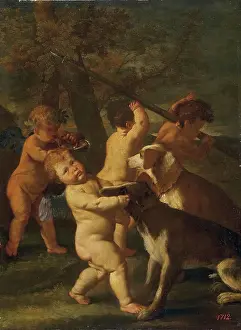 Cupid Prints: Cupids Hunting, 1630. Creator: Nicolas Poussin