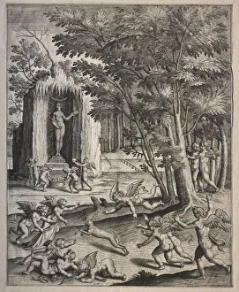 Hieronymus Wierix Gallery: Cupids at Play. Creator: Hieronymus Wierix (Flemish, 1553-1619), possibly by