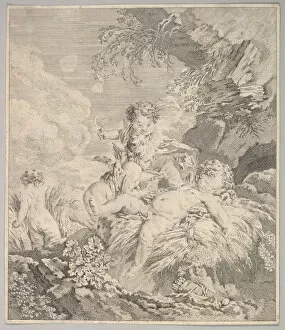 Mischief Gallery: Cupids Tickling Each Other, 18th century. Creator: Unknown