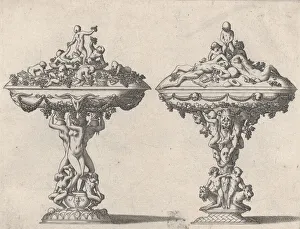 Urinating Prints: Two Cups, 16th-17th century. Creator: Rene Boyvin