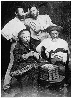 Halftone Gallery: The Curie family, late 19th century