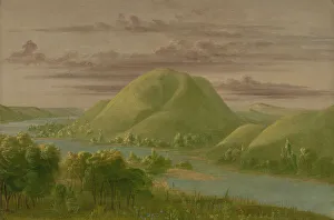 Images Dated 23rd February 2021: Curious Grassy Bluffs, St. Peters River, 1861 / 1869. Creator: George Catlin
