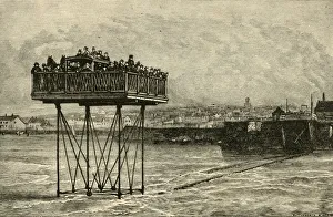 Scribner Co Prints: A Curious Rolling Bridge, 1882. Creator: Unknown