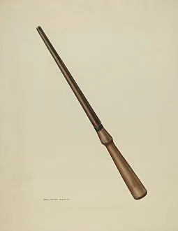 Blewett Wellington Prints: Curling Iron, c. 1939. Creator: Wellington Blewett