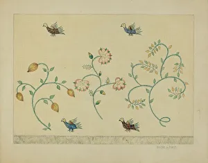 Eugene La Foret Prints: Curtain, c. 1936. Creator: Eugene La Foret