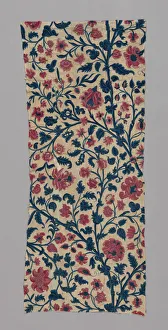 Soft Furnishings Prints: Curtain, England, Queen Anne period, 17th century. Creator: Unknown
