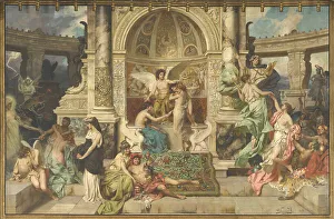 Siemiradzki Prints: Curtain of the Juliusz Slowacki Theatre in Krakow
