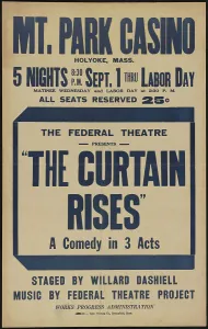 Kaye Prints: The Curtain Rises, Holyoke, MA, 1937. Creator: Unknown
