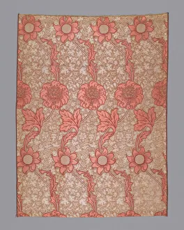 Arts Crafts Movement Collection: Two Curtains (Original Design Entitled 'Kennet'), England, 1883 (produced 1887)