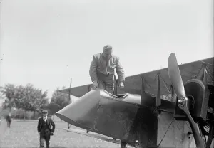 Demonstrating Prints: Curtiss Airplane Tests And Demonstrations; Twin Engine Biplane