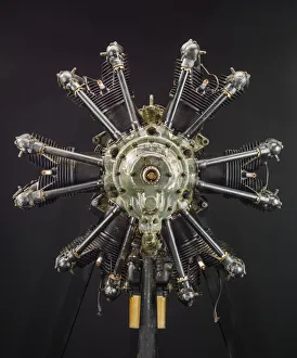 Steel Prints: Curtiss Challenger R-600, 2-Row, Radial 6 Engine, Circa 1928