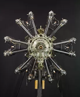 Cylinder Collection: Curtiss Challenger R-600, 2-Row, Radial 6 Engine, Circa 1928