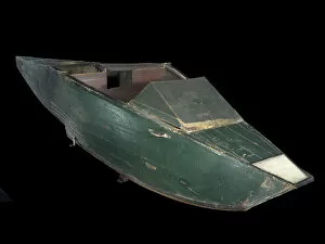 Curtiss Model E Flying Boat (hull only), 1913. Creator: Curtiss Aeroplane
