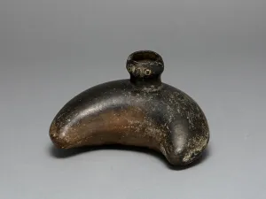Chimu Prints: Curving Vessel with Molded Head Spout, A. D. 1200 / 1450. Creator: Unknown