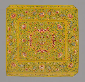 Cushion Cover, China, Qing dynasty (1644-1911), 1800 / 50. Creator: Unknown