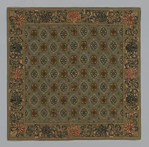 Cushion Cover, China, Qing dynasty (1644-1911), c. 1900. Creator: Unknown