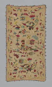 Linen Plain Weave Prints: Cushion Cover, Skíros, 17th century. Creator: Unknown